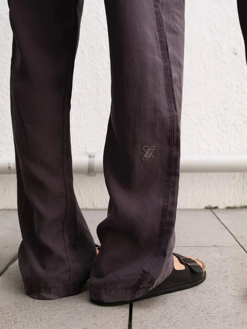 جيستو GIESTO Relaxed Fit Wide Leg Drawstring Pants